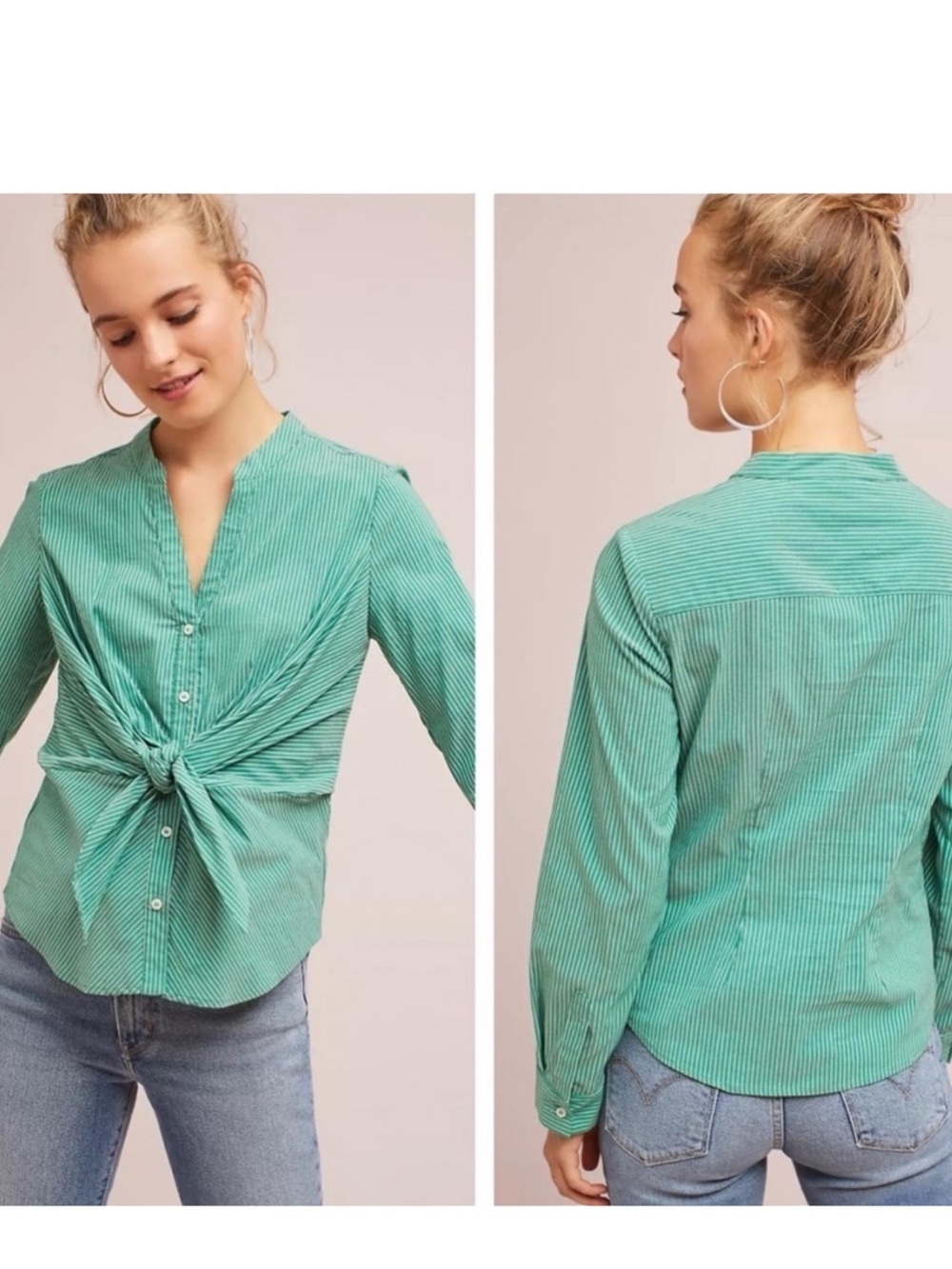 Anthropologie • Maeve Katherine Knotted Top || Size 12